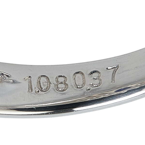 Pt900 プラチナ サファイア1.08ct ダイヤ0.38ct リング 指輪 レディース 12号 【中古】