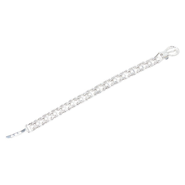 K18WG ホワイトゴールド ダイヤ1.05ct ベルト モチーフ ブレスレット レディース 【中古】