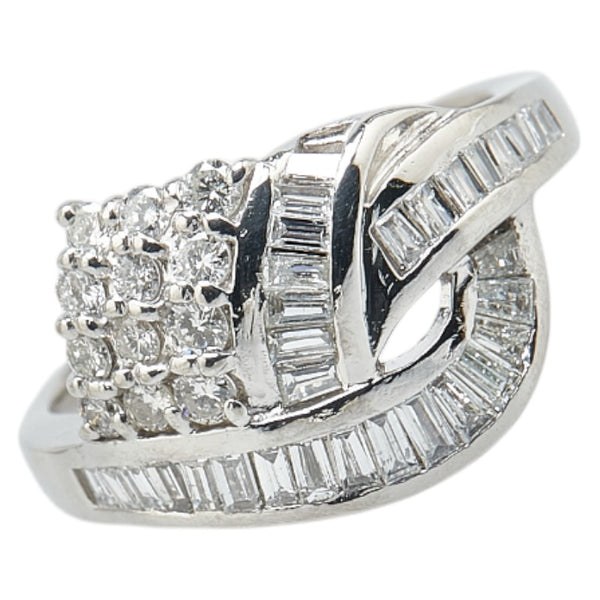 Pt900 プラチナ ダイヤ0.83ct リング 指輪 レディース 11号 【中古】