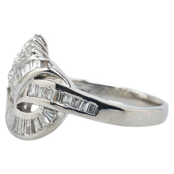 Pt900 プラチナ ダイヤ0.83ct リング 指輪 レディース 11号 【中古】