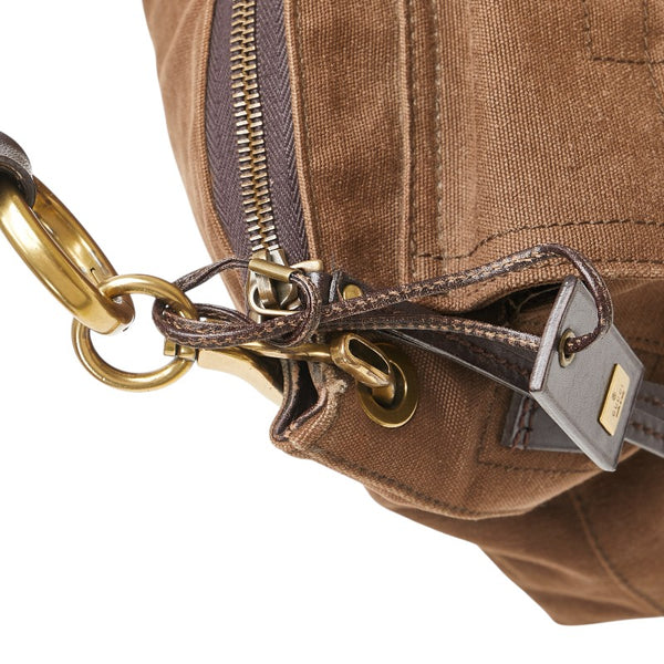 グッチ ショルダーバッグ ブラウン キャンバス レザー レディース GUCCI 【中古】