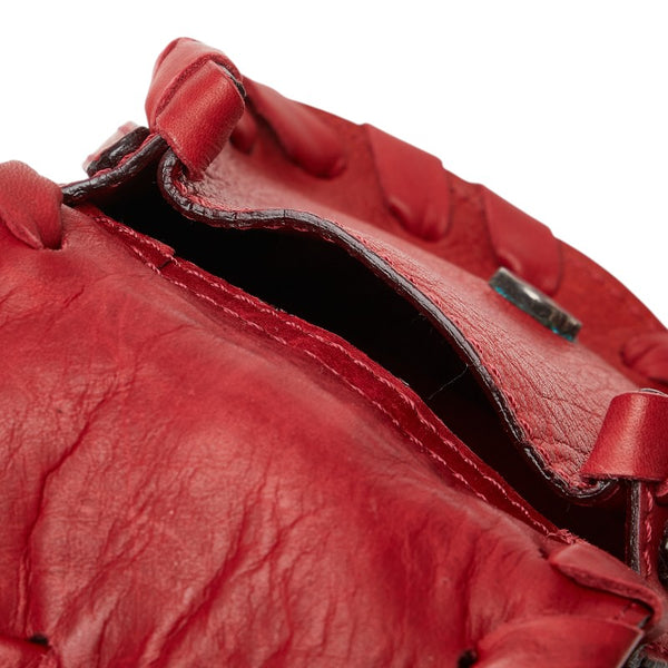 クロエ シルベラード ハンドバッグ ショルダーバッグ レッド レザー レディース Chloe 【中古】