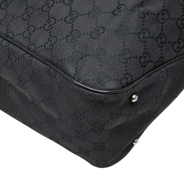 グッチ GGキャンバス トートバッグ ショルダーバッグ 113017 ブラック キャンバス レザー レディース GUCCI 【中古】