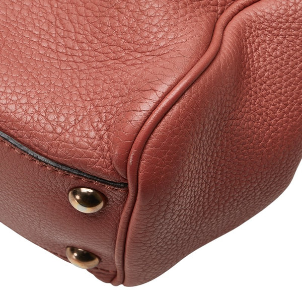 グッチ バンブー ショッパー スモール ハンドバッグ ショルダーバッグ 2WAY 336032 ピンク レザー レディース GUCCI 【中古】