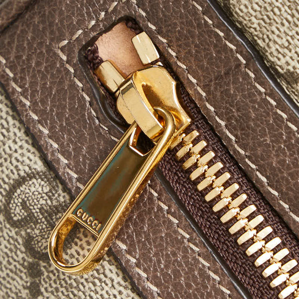 グッチ GGスプリーム オフディア ウエストバッグ ボディバッグ 85/34 517076 ブラウン ベージュ PVC レザー レディース GUCCI 【中古】