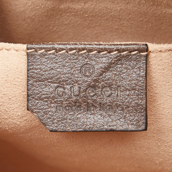 グッチ GGスプリーム オフディア ウエストバッグ ボディバッグ 85/34 517076 ブラウン ベージュ PVC レザー レディース GUCCI 【中古】