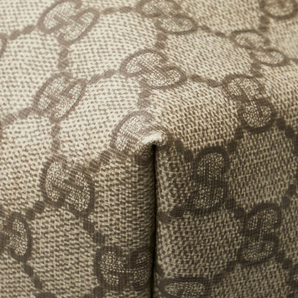 グッチ GGスプリーム トートバッグ ハンドバッグ 201482 ベージュ イエロー PVC レザー レディース GUCCI 【中古】