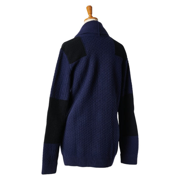 アレキサンダーマックイーン カーディガン サイズ：XS ネイビー ブラック ウール メンズ Alexander McQueen 【中古】