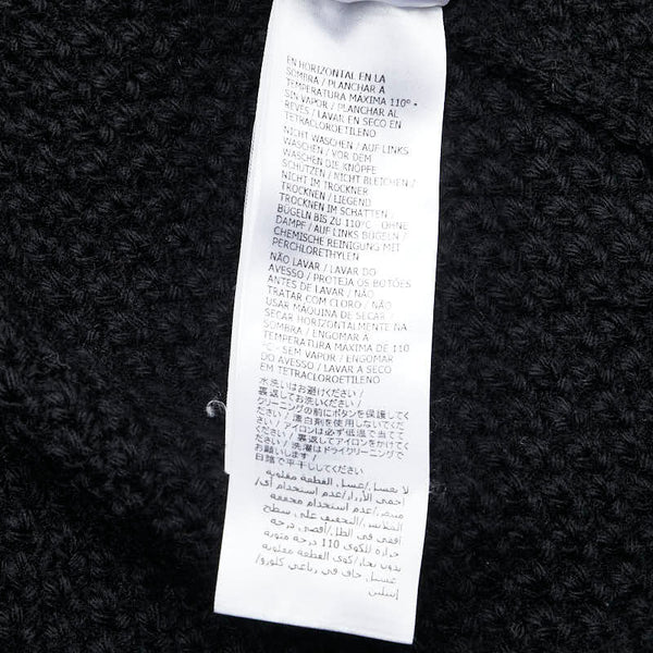 グッチ 22SS Cable Knit Cardigan with Detachable Sleeves デタッチャブル スリーブス ケーブルニットカーディガン サイズ：L 681624 ブラック ウール メンズ GUCCI 【中古】