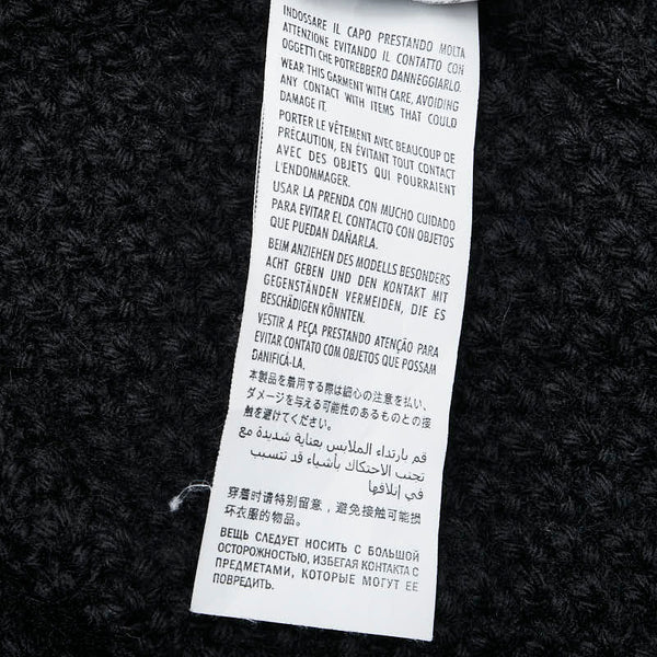 グッチ 22SS Cable Knit Cardigan with Detachable Sleeves デタッチャブル スリーブス ケーブルニットカーディガン サイズ：L 681624 ブラック ウール メンズ GUCCI 【中古】