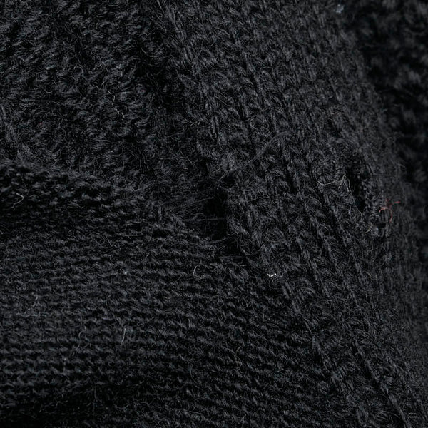 グッチ 22SS Cable Knit Cardigan with Detachable Sleeves デタッチャブル スリーブス ケーブルニットカーディガン サイズ：L 681624 ブラック ウール メンズ GUCCI 【中古】