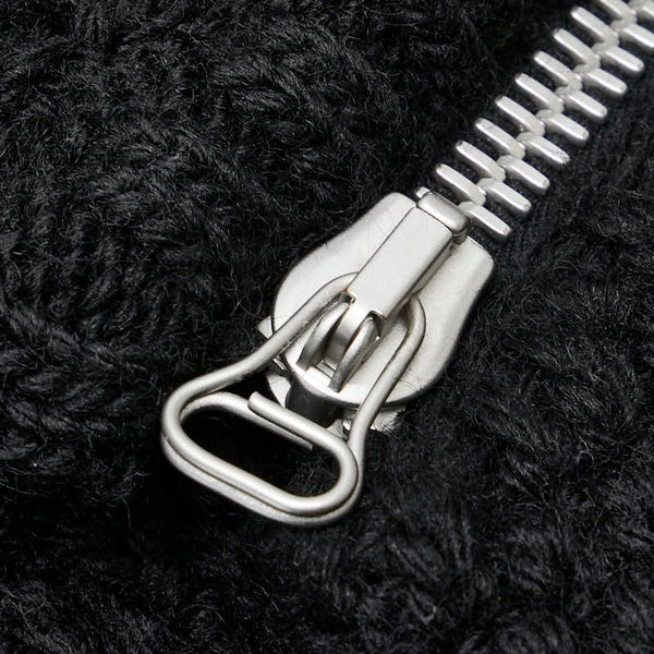 グッチ 22SS Cable Knit Cardigan with Detachable Sleeves デタッチャブル スリーブス ケーブルニットカーディガン サイズ：L 681624 ブラック ウール メンズ GUCCI 【中古】