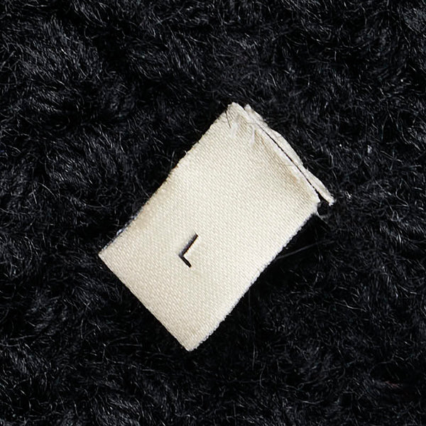 グッチ 22SS Cable Knit Cardigan with Detachable Sleeves デタッチャブル スリーブス ケーブルニットカーディガン サイズ：L 681624 ブラック ウール メンズ GUCCI 【中古】