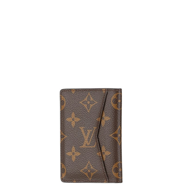 ルイ ヴィトン モノグラム オーガナイザー ドゥ ポッシュ カードケース M60502 ブラウン PVC レザー レディース LOUIS VUITTON 【中古】