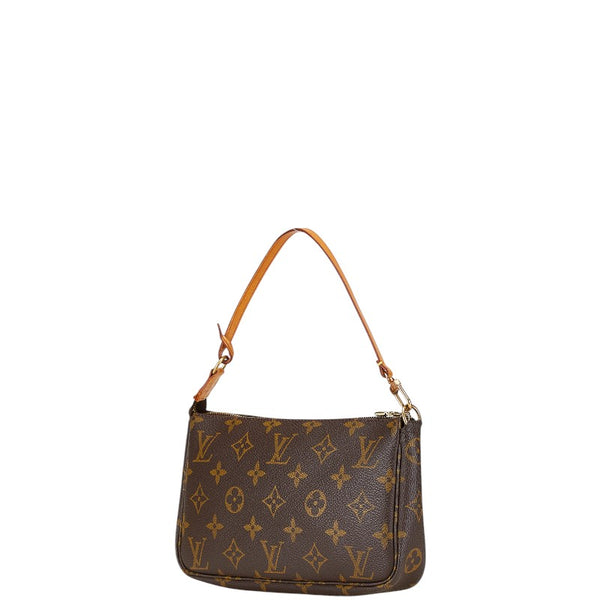 ルイ ヴィトン モノグラム ポシェット アクセソワール ハンドバッグ M51980 ブラウン PVC レザー レディース LOUIS VUITTON 【中古】