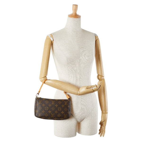 ルイ ヴィトン モノグラム ポシェット アクセソワール ハンドバッグ M51980 ブラウン PVC レザー レディース LOUIS VUITTON 【中古】