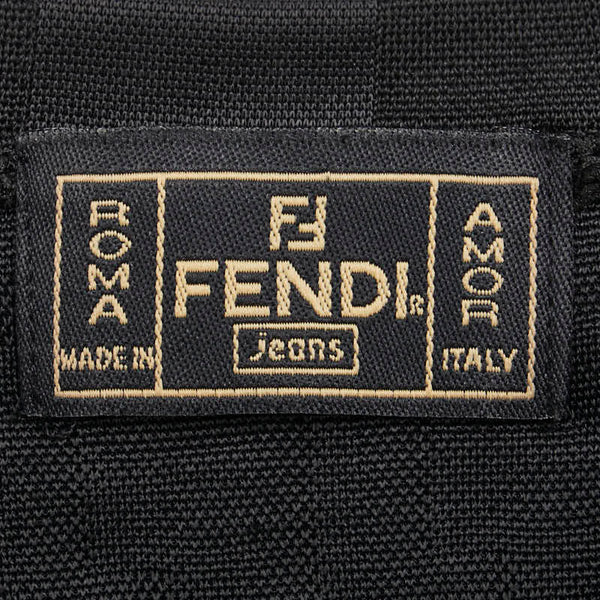 フェンディ ズッカ カットソー 長袖 トップス ブラック ポリエステル スパンデックス レディース FENDI 【中古】