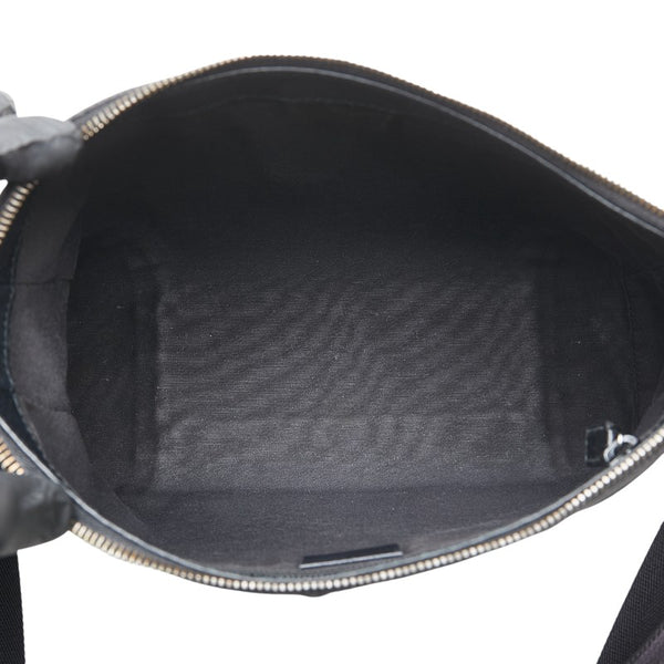 グッチ GGキャンバス 斜め掛け ショルダーバッグ 114273 ブラック キャンバス レザー レディース GUCCI 【中古】