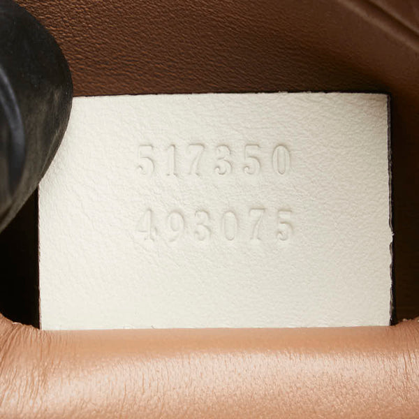 グッチ オフィディア 斜め掛け ショルダーバッグ 517350 ベージュ ブラック パイソン レザー レディース GUCCI 【中古】