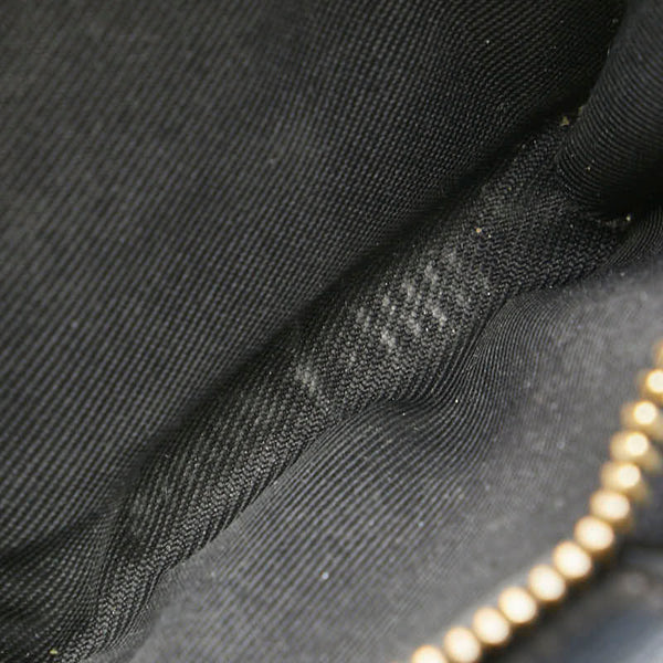 コーチ シグネチャー 二つ折り財布 C0082 ブラウン ブラック PVC レザー レディース COACH 【中古】