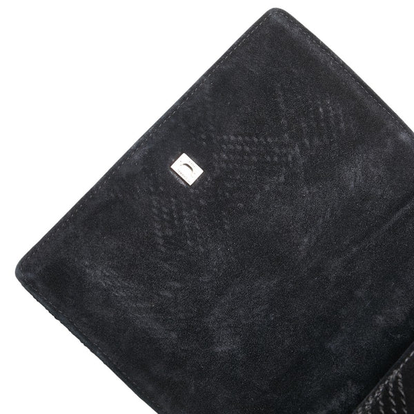 シャネル ココマーク ワイルドステッチ チェーン ショルダーバッグ ブラック スウェード レザー レディース CHANEL 【中古】