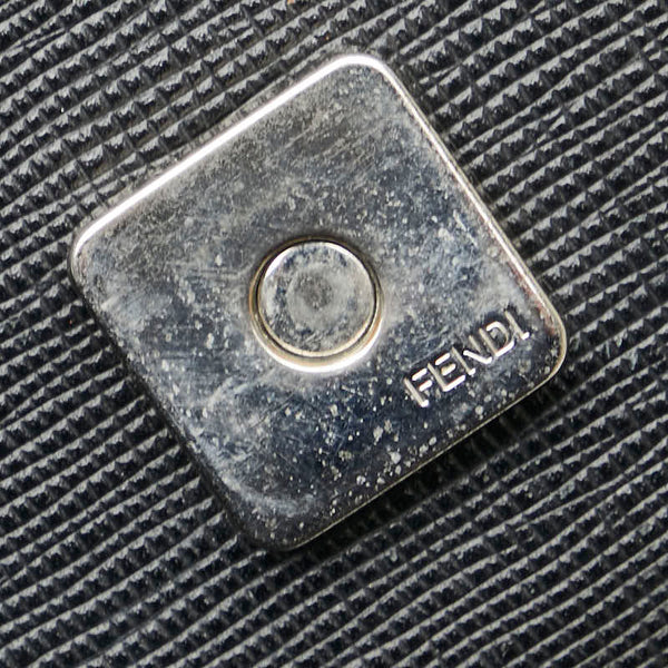 フェンディ モンスター カールラガーフェルド ウォレットチェーン 8M0346 ブラック マルチカラー レザー ファー レディース FENDI 【中古】