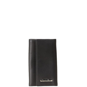 ディオール ロゴプレート 6連 キーケース ブラック レザー レディース Dior 【中古】
