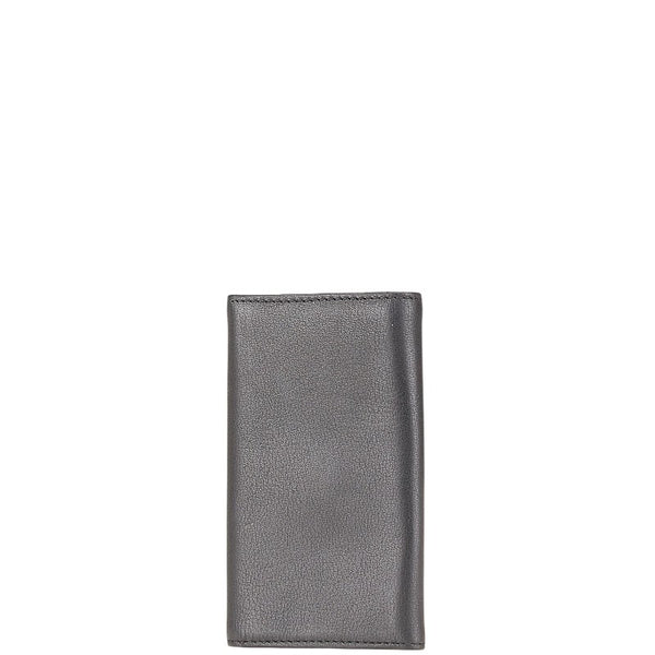 ディオール ロゴプレート 6連 キーケース ブラック レザー レディース Dior 【中古】