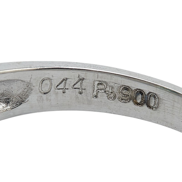 Pt900 プラチナ エメラルド0.44ct リング 指輪 レディース 13号 【中古】