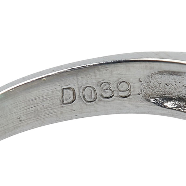 Pt900 プラチナ エメラルド0.44ct リング 指輪 レディース 13号 【中古】
