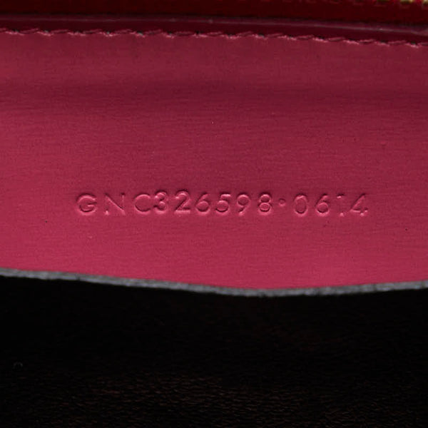 サンローラン ラウンドファスナー コインケース 326598 ピンク レザー レディース SAINT LAURENT 【中古】