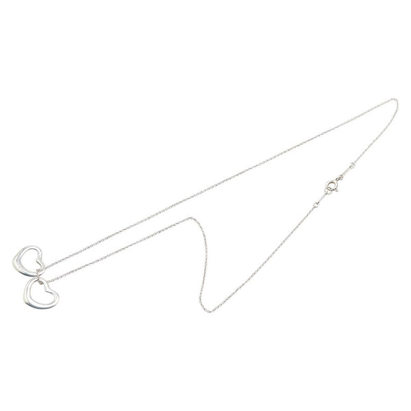ティファニー ダブルオープンハート ネックレス SV925 シルバー レディース TIFFANY&Co. 【中古】