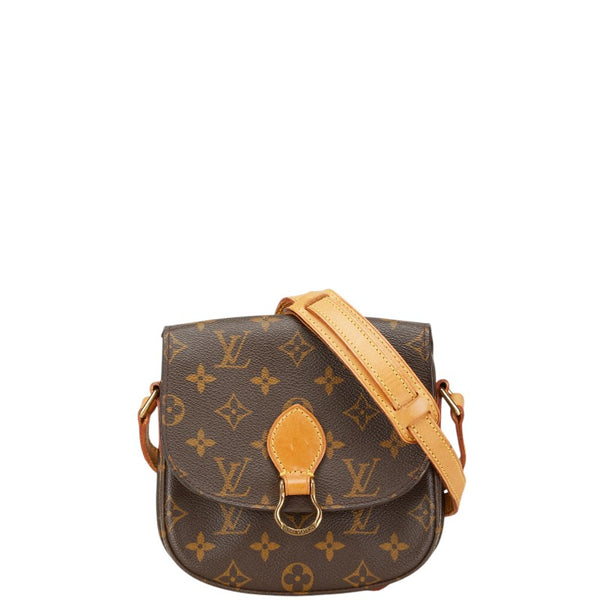 ルイ ヴィトン モノグラム ミニ サンクルー 斜め掛け ショルダーバッグ M51244 ブラウン PVC レザー レディース LOUIS VUITTON 【中古】