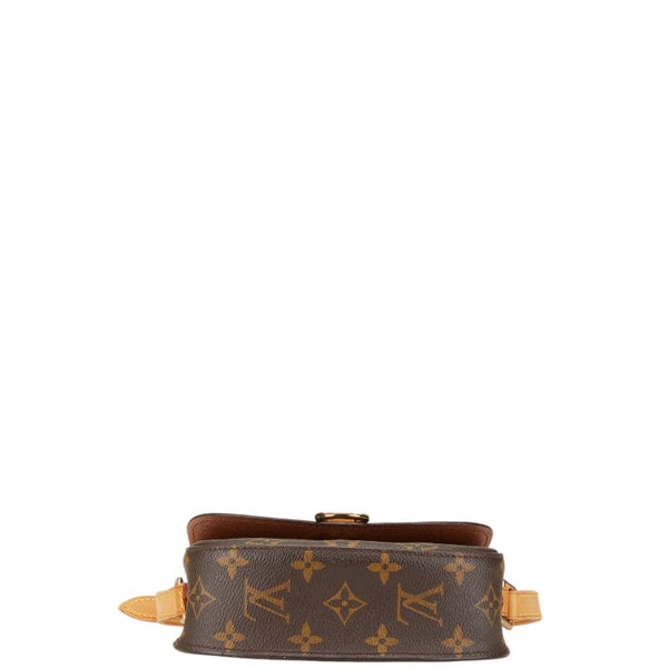 ルイ ヴィトン モノグラム ミニ サンクルー 斜め掛け ショルダーバッグ M51244 ブラウン PVC レザー レディース LOUIS VUITTON 【中古】