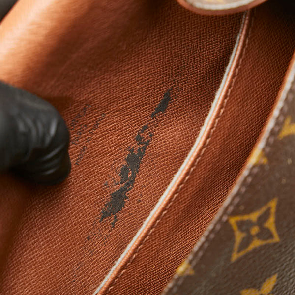 ルイ ヴィトン モノグラム ミニ サンクルー 斜め掛け ショルダーバッグ M51244 ブラウン PVC レザー レディース LOUIS VUITTON 【中古】