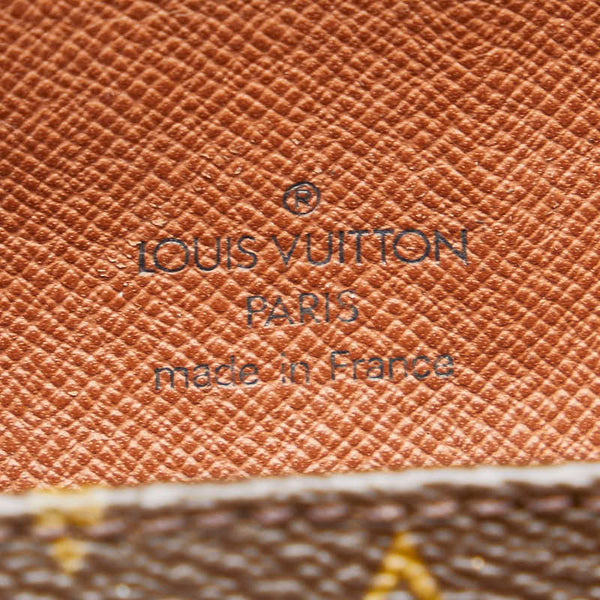 ルイ ヴィトン モノグラム ミニ サンクルー 斜め掛け ショルダーバッグ M51244 ブラウン PVC レザー レディース LOUIS VUITTON 【中古】