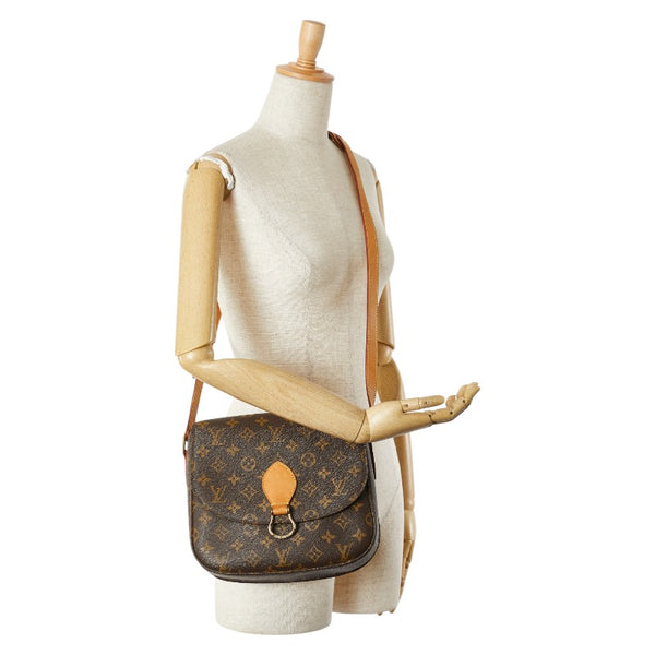 ルイ ヴィトン モノグラム サンクルー24 斜め掛け ショルダーバッグ M51242 ブラウン PVC レザー レディース LOUIS VUITTON 【中古】