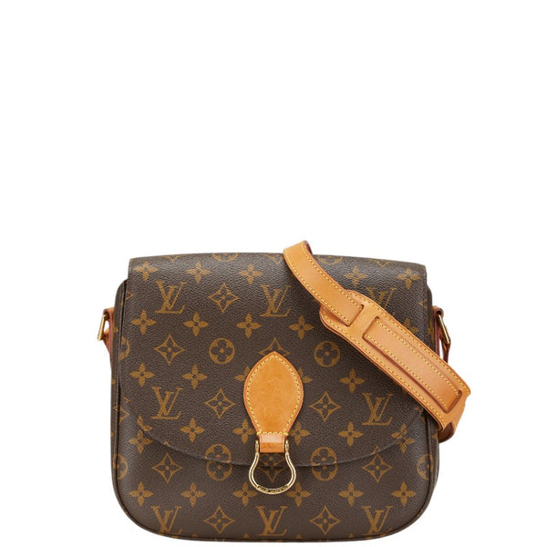 ルイ ヴィトン モノグラム サンクルー24 斜め掛け ショルダーバッグ M51242 ブラウン PVC レザー レディース LOUIS VUITTON 【中古】