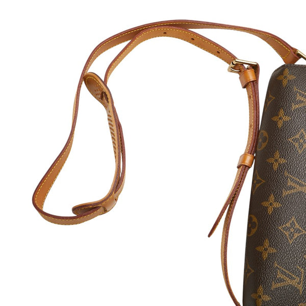 ルイ ヴィトン モノグラム サンクルー24 斜め掛け ショルダーバッグ M51242 ブラウン PVC レザー レディース LOUIS VUITTON 【中古】