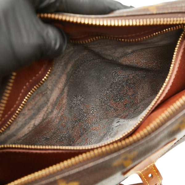 ルイ ヴィトン モノグラム ジュヌフィーユPM 斜め掛け ショルダーバッグ M51227 ブラウン PVC レザー レディース LOUIS VUITTON 【中古】