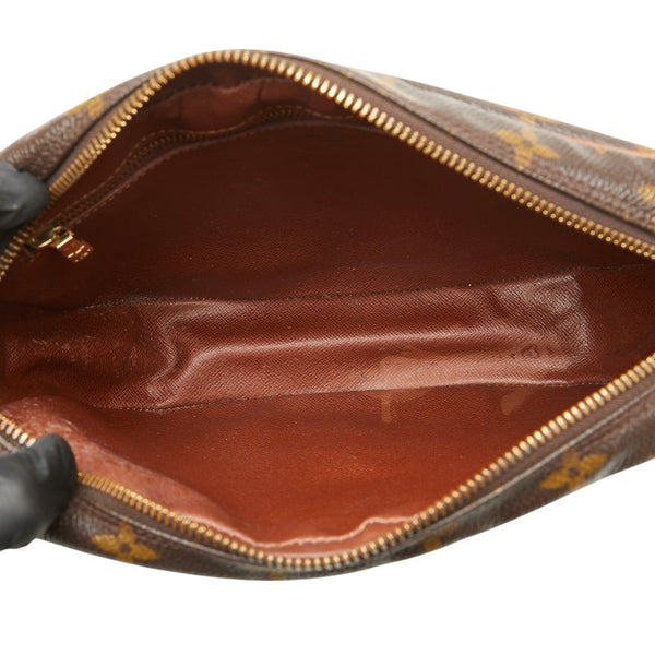 ルイ ヴィトン モノグラム ジュヌフィーユPM 斜め掛け ショルダーバッグ M51227 ブラウン PVC レザー レディース LOUIS VUITTON 【中古】