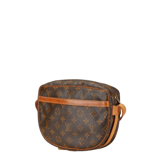 ルイ ヴィトン モノグラム ジュヌフィーユPM 斜め掛け ショルダーバッグ M51227 ブラウン PVC レザー レディース LOUIS VUITTON 【中古】