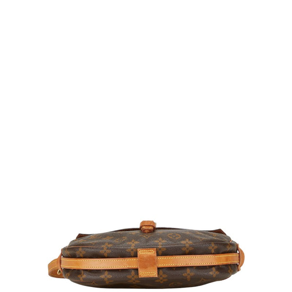 ルイ ヴィトン モノグラム ジュヌフィーユPM 斜め掛け ショルダーバッグ M51227 ブラウン PVC レザー レディース LOUIS VUITTON 【中古】