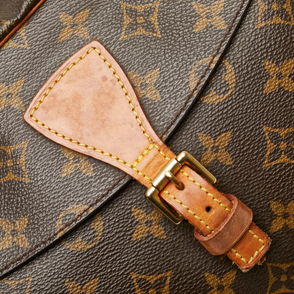 ルイ ヴィトン モノグラム ジュヌフィーユPM 斜め掛け ショルダーバッグ M51227 ブラウン PVC レザー レディース LOUIS VUITTON 【中古】