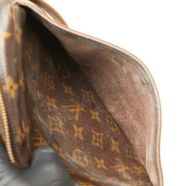ルイ ヴィトン モノグラム ジュヌフィーユPM 斜め掛け ショルダーバッグ M51227 ブラウン PVC レザー レディース LOUIS VUITTON 【中古】