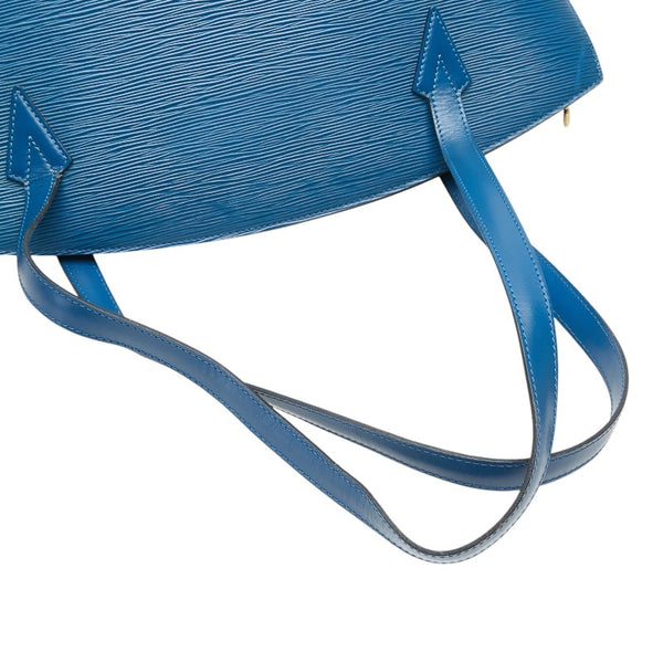 ルイ ヴィトン エピ サンジャックショッピング トートバッグ ショルダーバッグ M52265 トレドブルー レザー レディース LOUIS VUITTON 【中古】