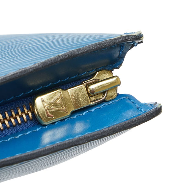 ルイ ヴィトン エピ サンジャックショッピング トートバッグ ショルダーバッグ M52265 トレドブルー レザー レディース LOUIS VUITTON 【中古】