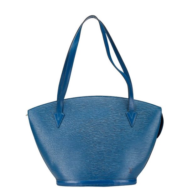 ルイ ヴィトン エピ サンジャックショッピング トートバッグ ショルダーバッグ M52265 トレドブルー レザー レディース LOUIS VUITTON 【中古】