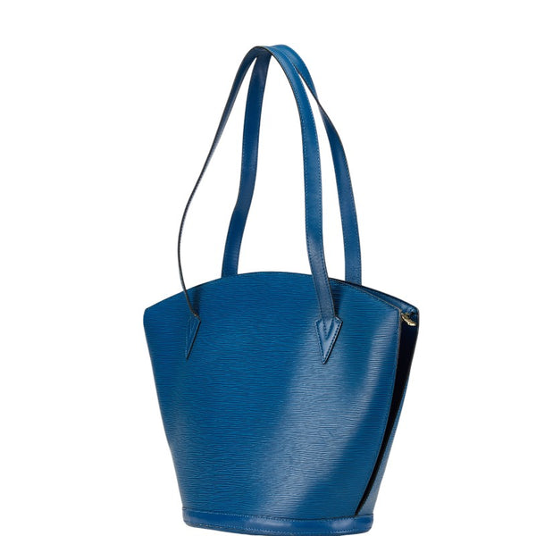 ルイ ヴィトン エピ サンジャックショッピング トートバッグ ショルダーバッグ M52265 トレドブルー レザー レディース LOUIS VUITTON 【中古】