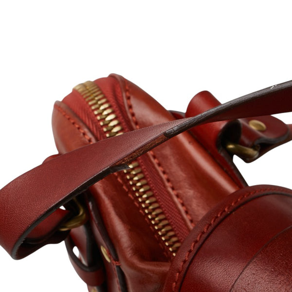 クロエ ホース ホースシュー 馬蹄 ハンドバッグ トートバッグ オレンジ レザー レディース Chloe 【中古】